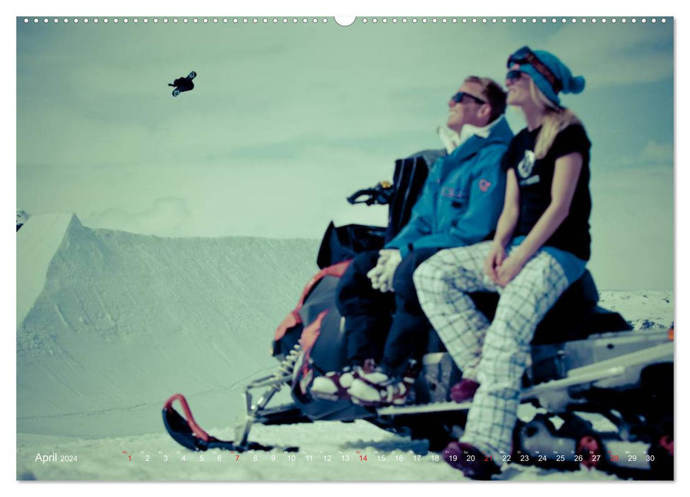 For the Love of It - Snowboarding and Bikes (CALVENDO Wall Calendar 2024) 