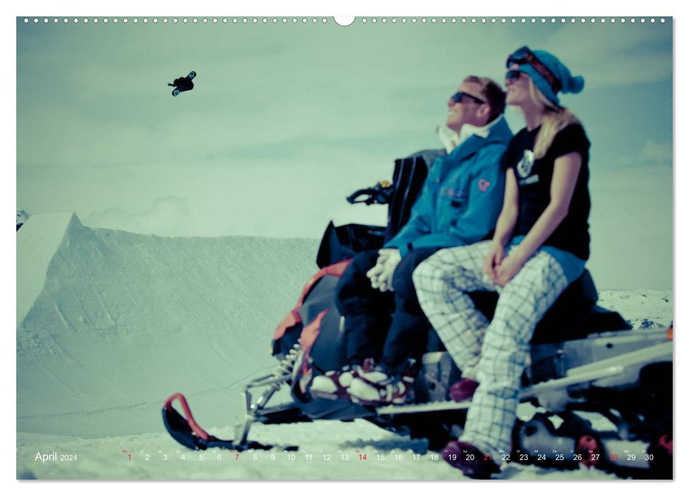 For the Love of It - Snowboarden und Bikes (CALVENDO Wandkalender 2024)