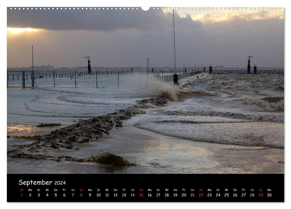 Ostfriesland - Land und Wetter (CALVENDO Wandkalender 2024)
