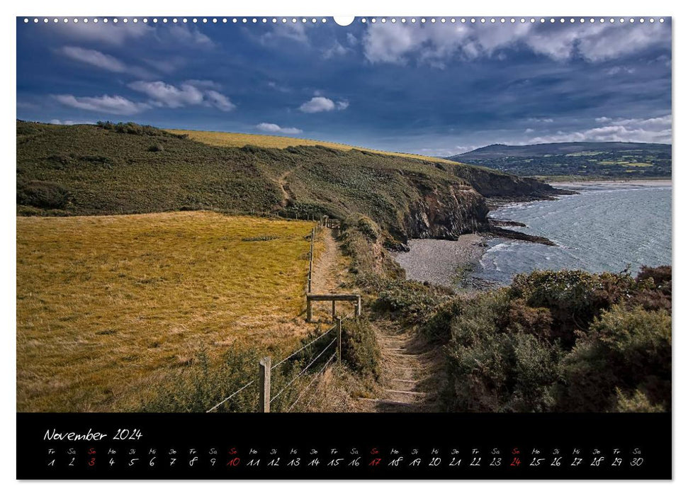 Pays de Galles – Chemin côtier du Pembrokeshire (Calvendo mural 2024) 