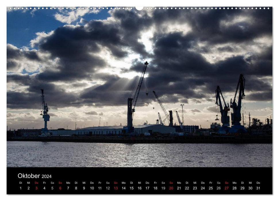 Hafen Hamburg (CALVENDO Premium Wandkalender 2024)