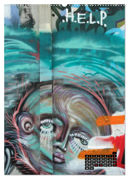 Graffiti & Streetart 2024 (CALVENDO Wandkalender 2024)