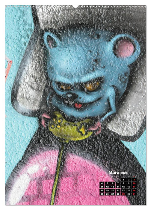 Graffiti &amp; Street Art 2024 (CALVENDO Wall Calendar 2024) 