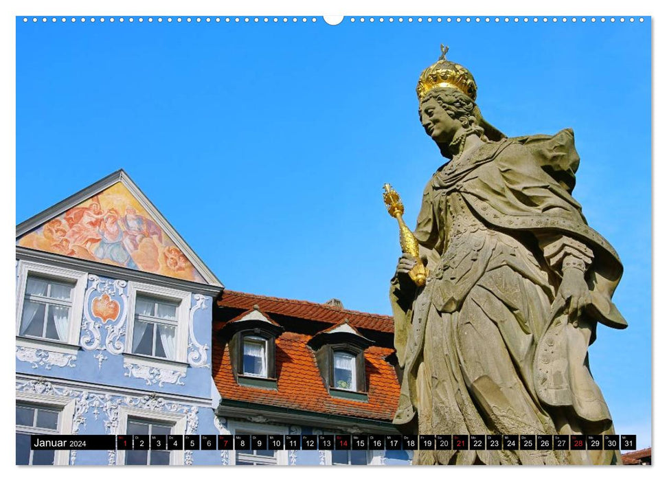 Bamberg und Fränkische Schweiz (CALVENDO Wandkalender 2024)