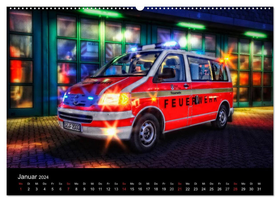 Berufsfeuerwehr Salzgitter (CALVENDO Premium Wandkalender 2024)