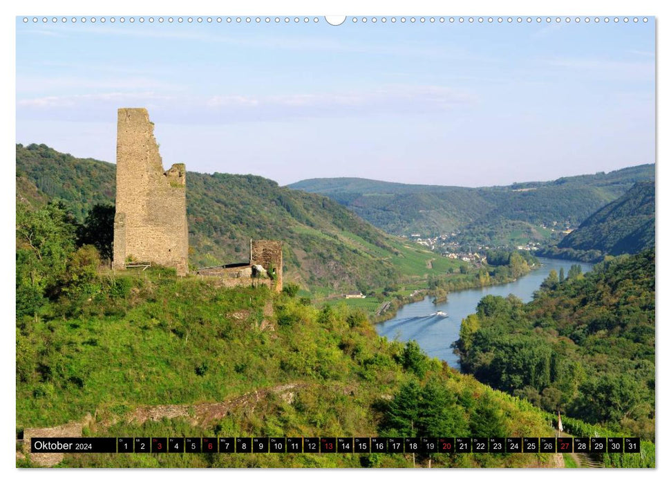 Au bord de la Moselle (Calendrier mural CALVENDO 2024) 