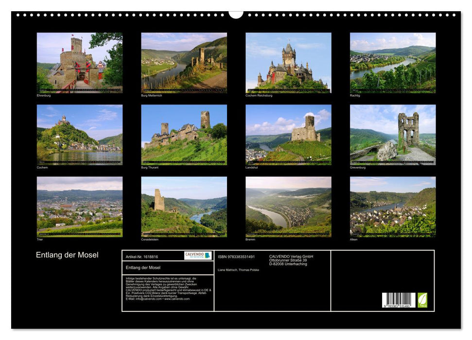 Along the Moselle (CALVENDO wall calendar 2024) 