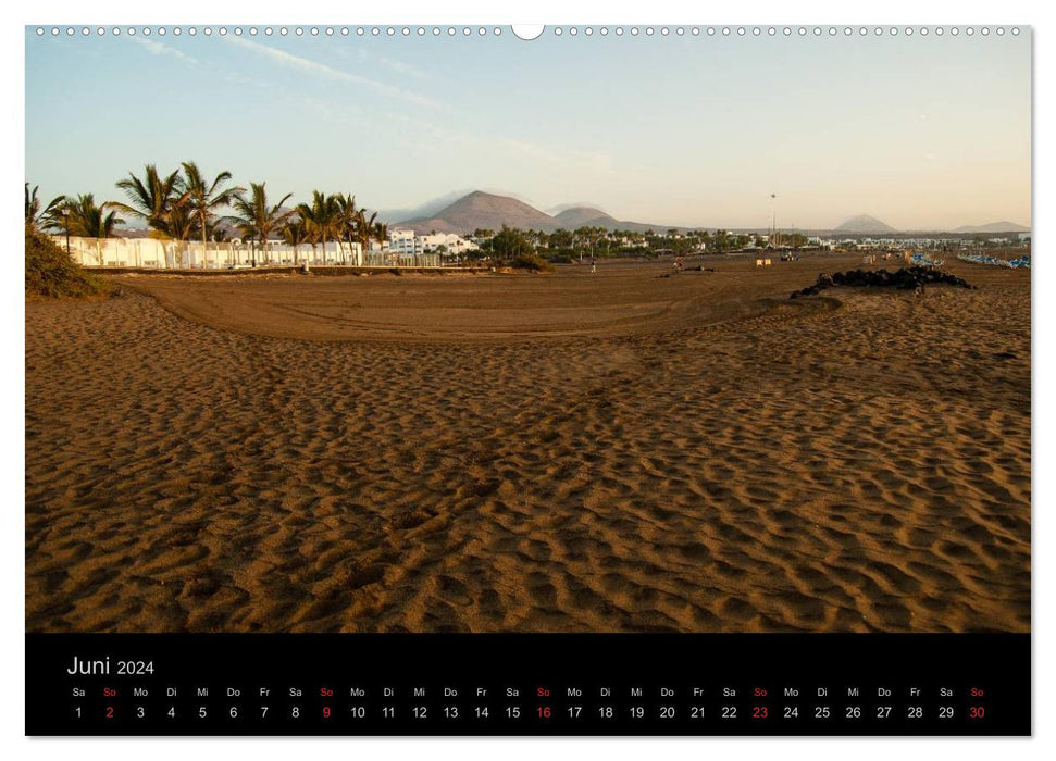 Sur la route à Lanzarote (Calendrier mural CALVENDO 2024) 