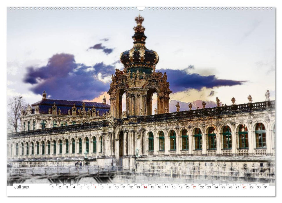 Dresden / City of Dreams (CALVENDO Wandkalender 2024)