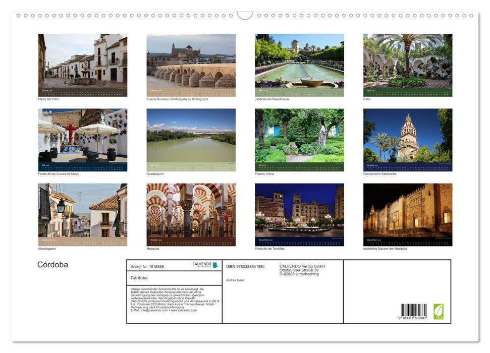 Córdoba (CALVENDO wall calendar 2024) 