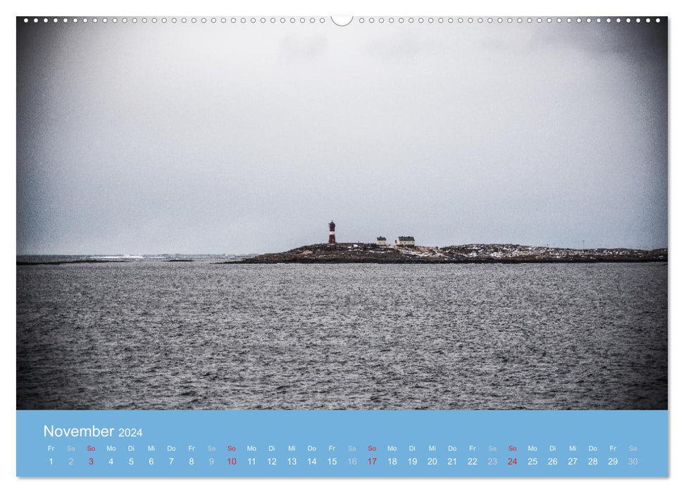 Balises de la côte norvégienne (Calvendo Premium Wall Calendar 2024) 