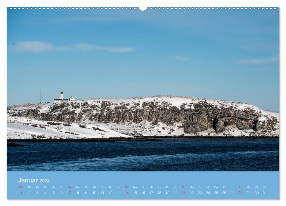 Balises de la côte norvégienne (Calvendo Premium Wall Calendar 2024) 