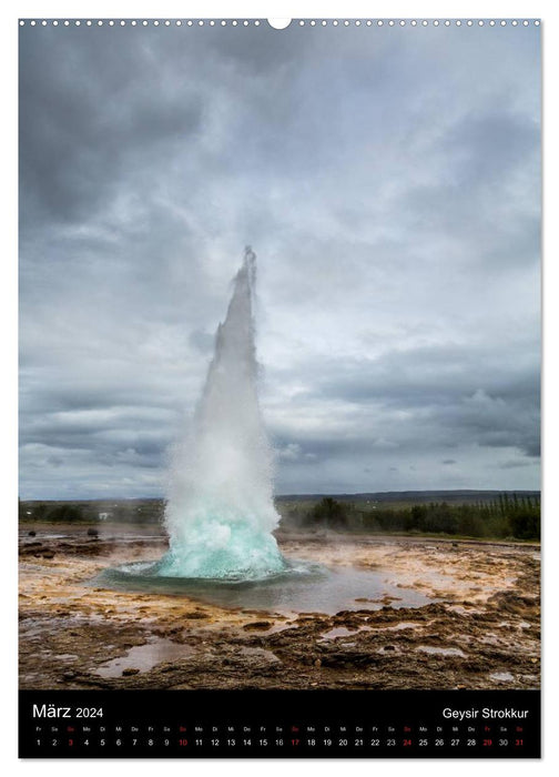 Iceland - landscapes shaped by water (CALVENDO wall calendar 2024) 