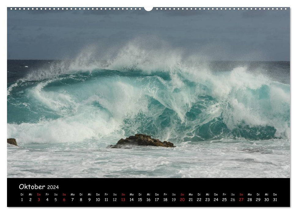 Hawaii - Faszination Wellen (CALVENDO Premium Wandkalender 2024)