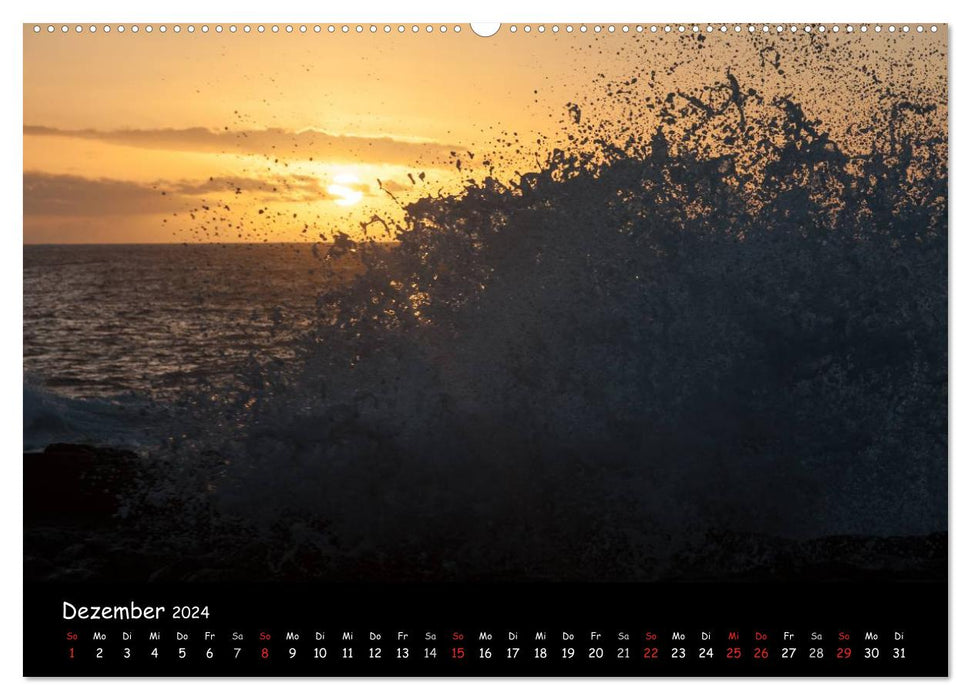 Hawaï – Fascination des vagues (Calvendo Premium Calendrier mural 2024) 