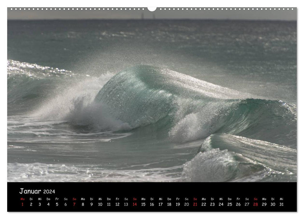 Hawaï – Fascination des vagues (Calvendo Premium Calendrier mural 2024) 