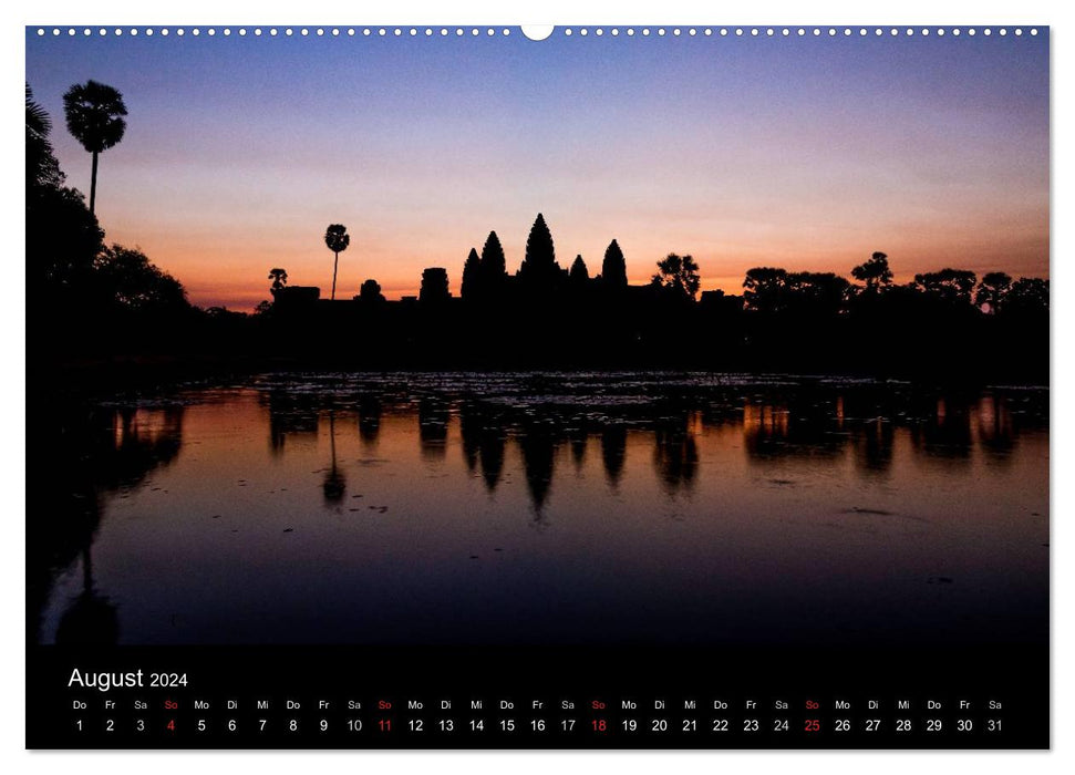 Cambodge : le royaume des merveilles (Calendrier mural CALVENDO 2024) 