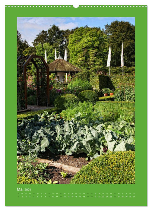 Touche de couleur - Jardin botanique d'Augsbourg (Calendrier mural CALVENDO 2024) 