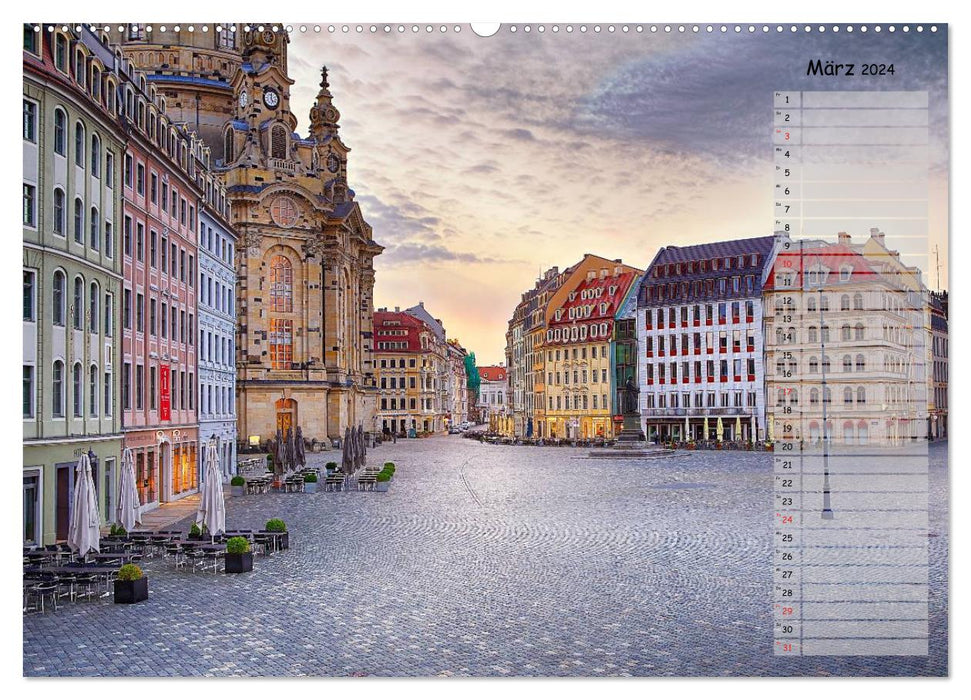 Dresden 2024 / Birthday Calendar (CALVENDO Wall Calendar 2024) 