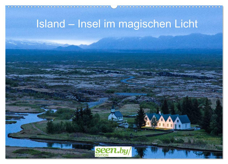 Islande – Île à la lumière magique (Calendrier mural CALVENDO 2024) 