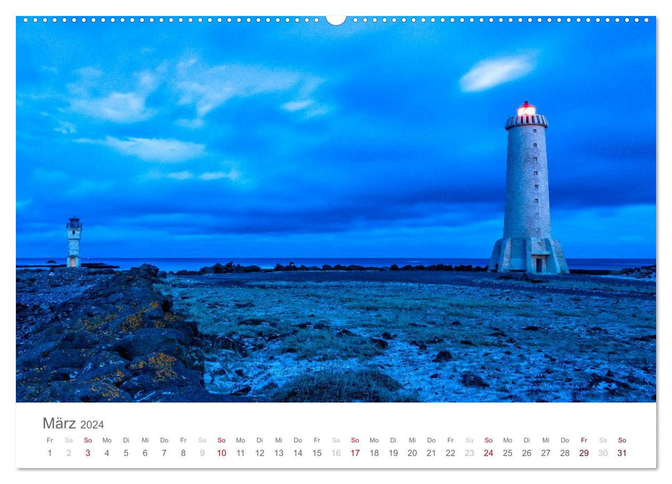 Island – Insel im magischen Licht (CALVENDO Wandkalender 2024)