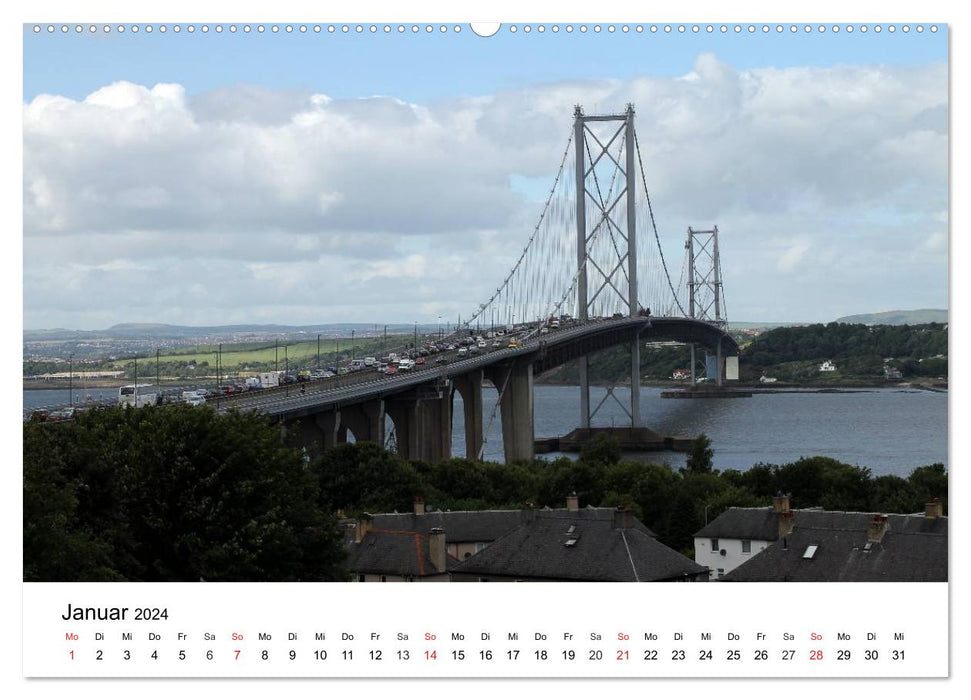 Scotland's capital Edinburgh (CALVENDO Premium Wall Calendar 2024) 