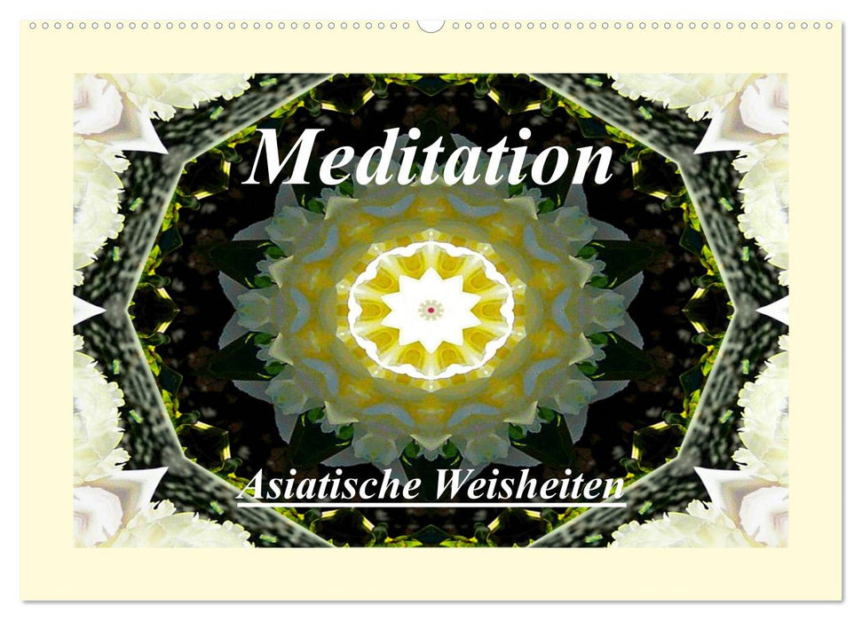 Méditation - Sagesse asiatique (Calendrier mural CALVENDO 2024) 