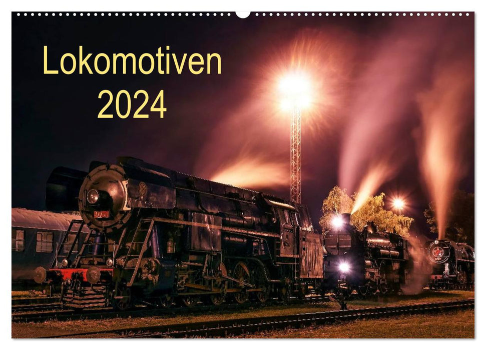 Locomotives 2024 (CALVENDO wall calendar 2024) 