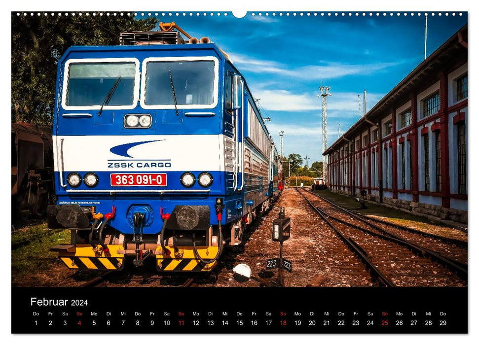 Locomotives 2024 (CALVENDO wall calendar 2024) 