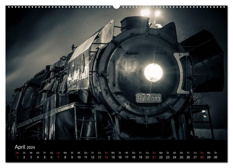 Locomotives 2024 (calendrier mural CALVENDO 2024) 