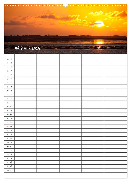 Föhrweh / family planner (CALVENDO wall calendar 2024) 