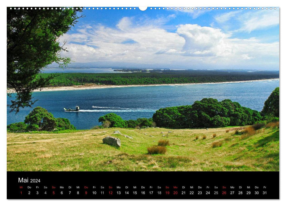 Aotearoa – Le pays du long nuage blanc (Calendrier mural CALVENDO 2024) 