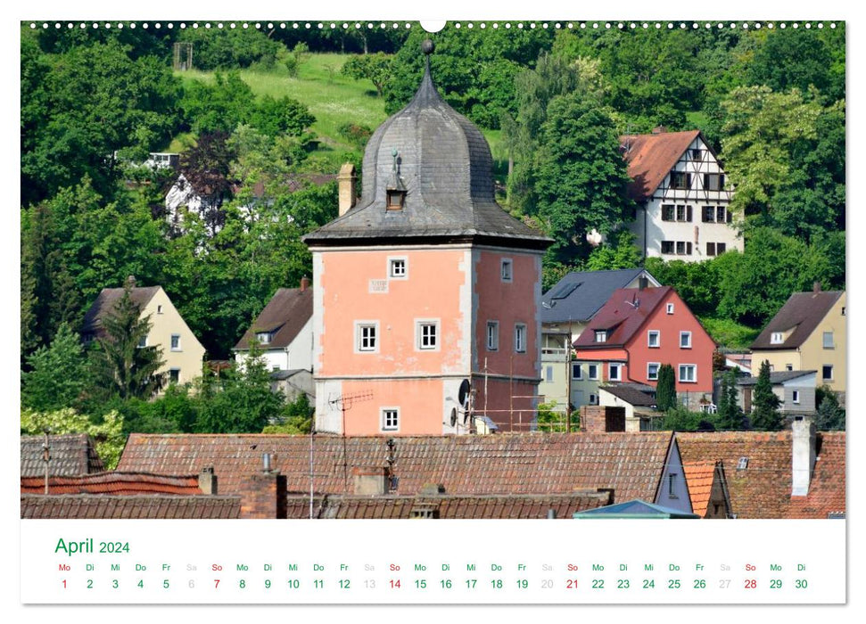 Ochsenfurt - Türme, Tore und Fachwerk (CALVENDO Wandkalender 2024)