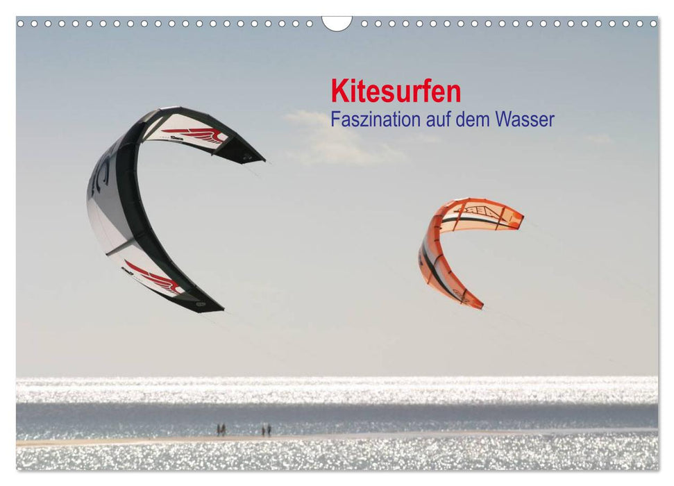Kitesurf – fascination sur l'eau (calendrier mural CALVENDO 2024) 
