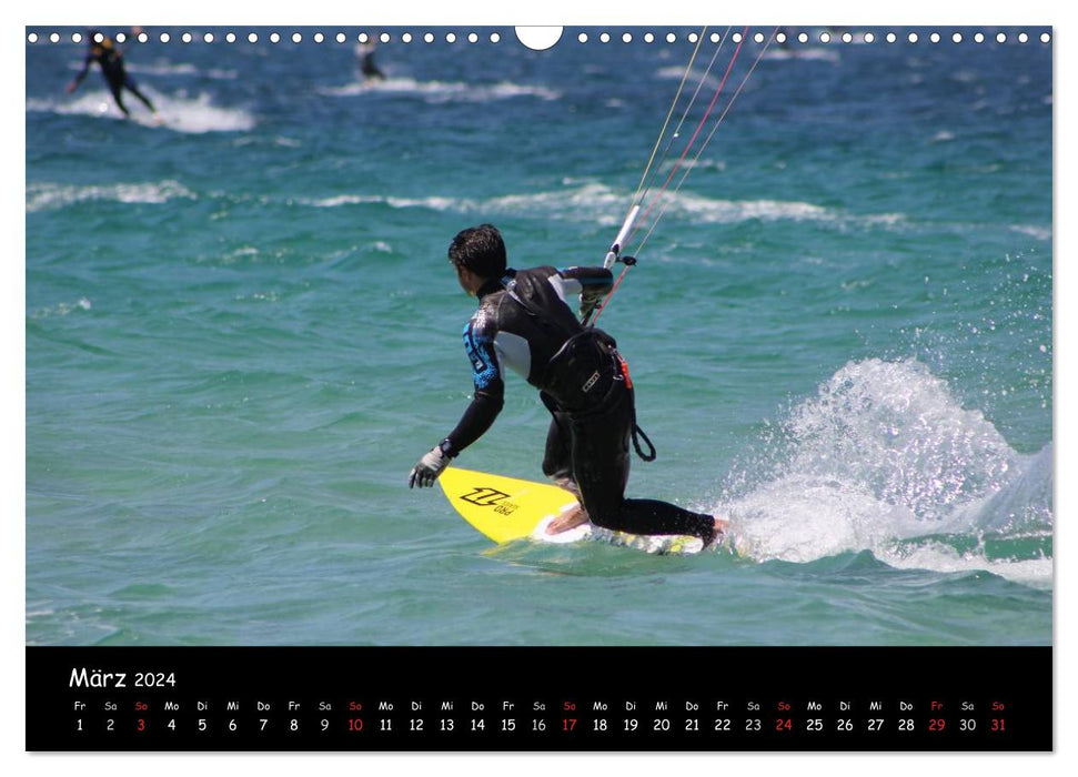 Kitesurfen – Faszination auf dem Wasser (CALVENDO Wandkalender 2024)