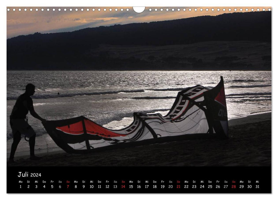 Kitesurf – fascination sur l'eau (calendrier mural CALVENDO 2024) 