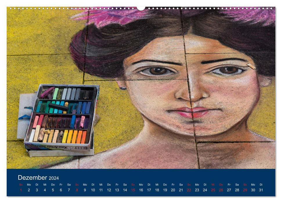 Streetart - die Kunst auf der Straße (CALVENDO Wandkalender 2024)