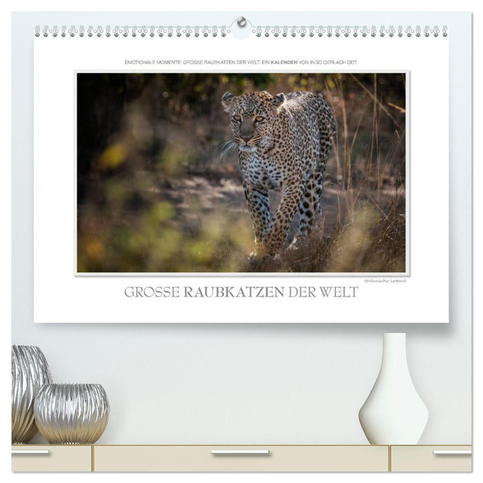 Emotional moments: Big cats of the world. (CALVENDO Premium Wall Calendar 2024) 