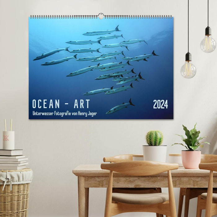 Version Ocean-Art / CH (Calendrier mural CALVENDO 2024) 