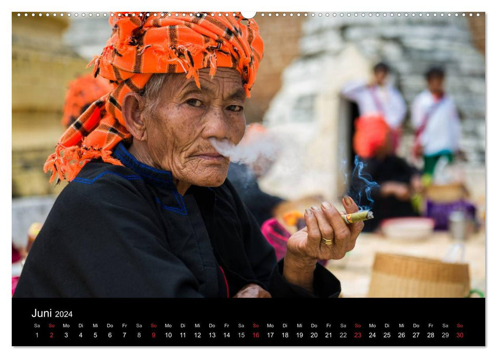 Myanmar - Impressions (CALVENDO Premium Wall Calendar 2024) 