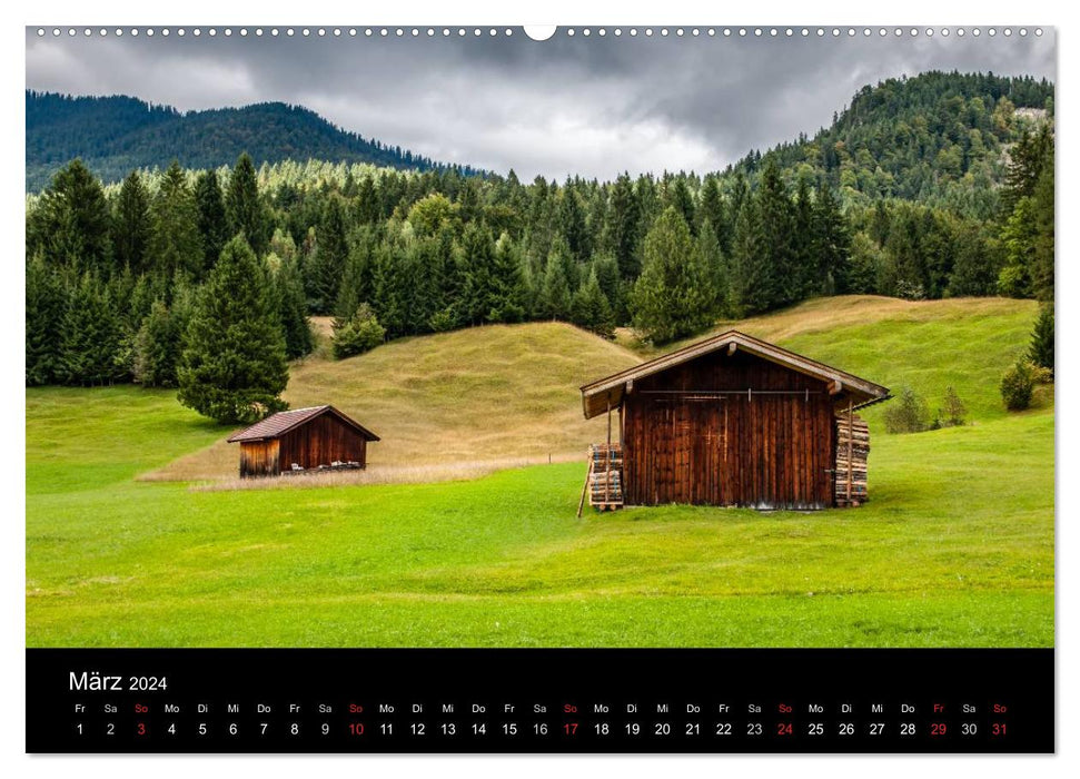 Paysage de rêve Werdenfelser Land - Partie II (calendrier mural CALVENDO 2024) 