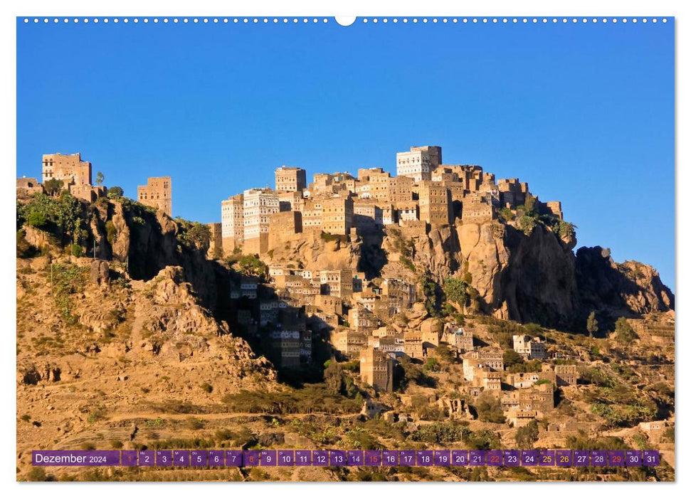 The architecture of Yemen (CALVENDO Premium Wall Calendar 2024) 