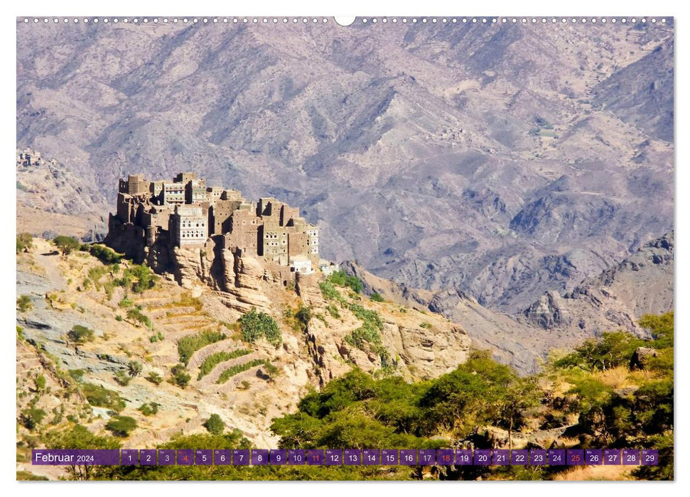 The architecture of Yemen (CALVENDO Premium Wall Calendar 2024) 