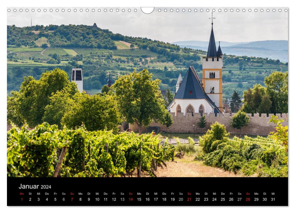 Ingelheim - Stadt des Rotweins und der Kaiserpfalz - Teil I (CALVENDO Wandkalender 2024)