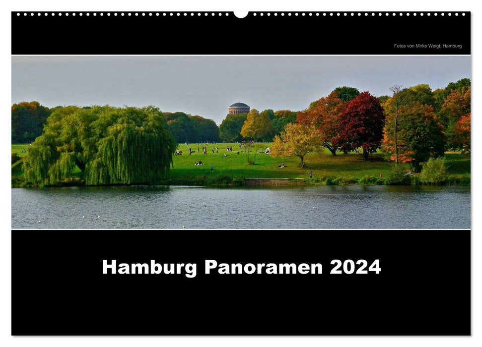 Panoramas de Hambourg 2024 (calendrier mural CALVENDO 2024) 