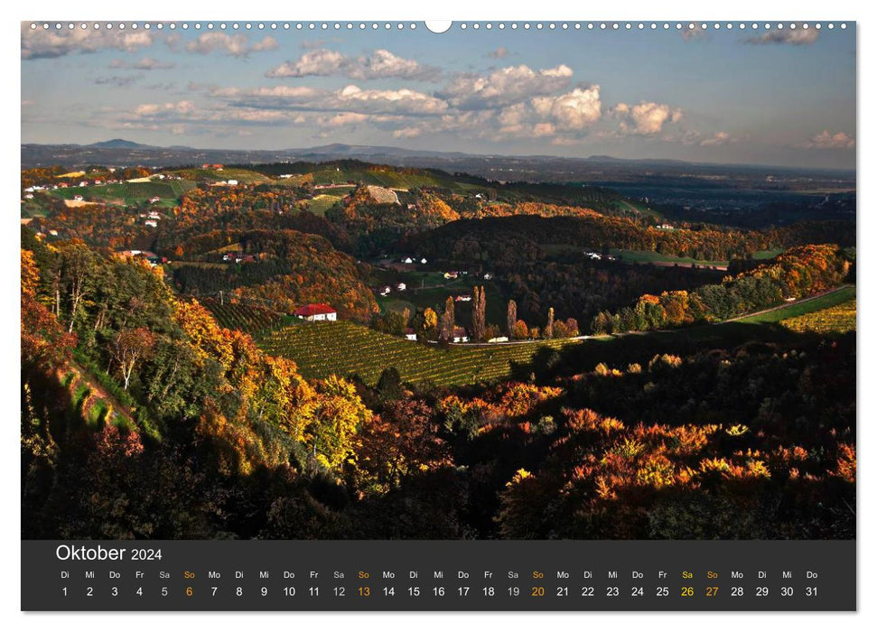 La route des vins du sud de la Styrie (Calvendo Premium Wall Calendar 2024) 