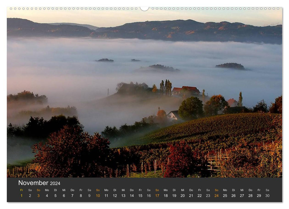 La route des vins du sud de la Styrie (Calvendo Premium Wall Calendar 2024) 