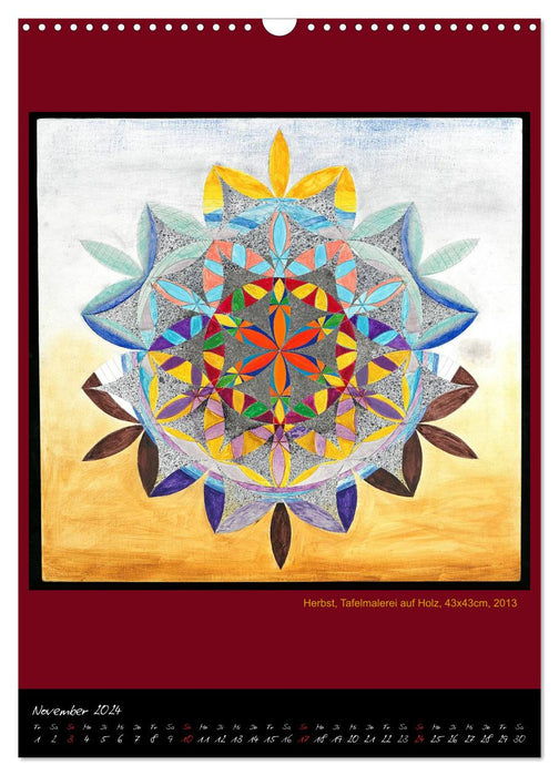Die heilige Blume des Lebens - Mandalas von Istvan Seidel (CALVENDO Wandkalender 2024)
