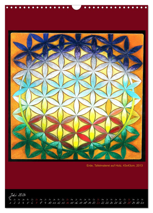 Die heilige Blume des Lebens - Mandalas von Istvan Seidel (CALVENDO Wandkalender 2024)