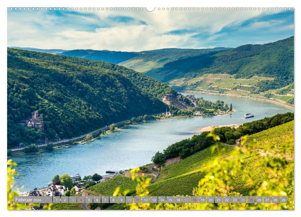 Upper Middle Rhine Valley Cultural Landscape I (CALVENDO Premium Wall Calendar 2024) 